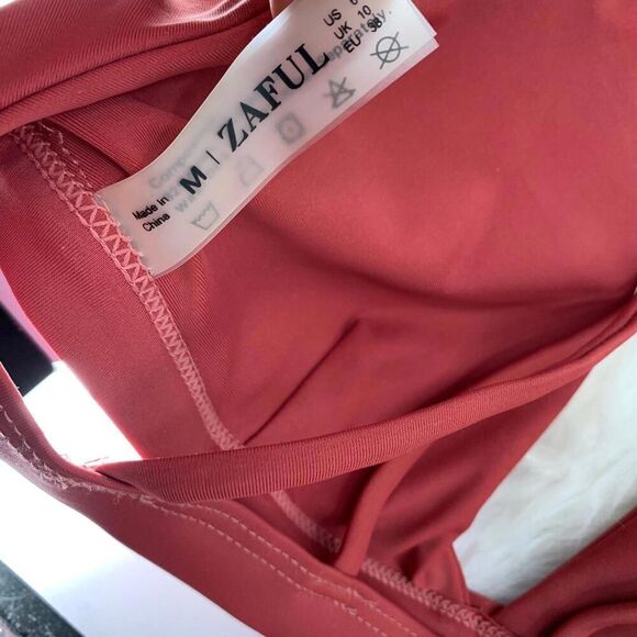 ZAFUL orange bikini top sz m - Picture 4 of 5
